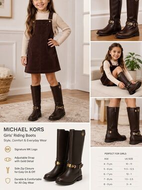 MK Girls Parson Riding boots, calf length S11